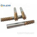 Katı Karbür End Mill 6Flutes Bitirme CNC Araçları